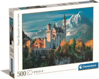 Clementoni - Puzzel 500 Stukjes High Quality Collection Neuschwanstein Castle, Puzzel Voor Volwassenen en Kinderen, 14-99 jaa