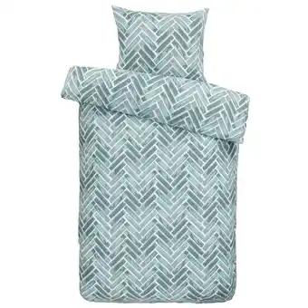 Leen Bakker Comfort dekbedovertrek Verona - groen - 140x200/220 cm aanbieding