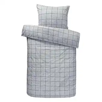 Leen Bakker Comfort dekbedovertrek Seppe - grijs - 140x200/220 cm aanbieding