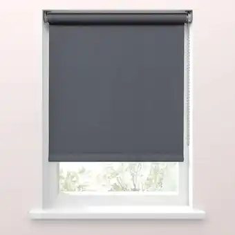 Leen Bakker Fenstr rolgordijn lichtdoorlatend - donkergrijs - 60x190 cm aanbieding