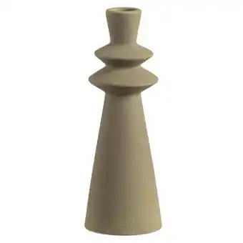 Kandelaar Skylar - groen - keramiek - 21xø7,7 cm