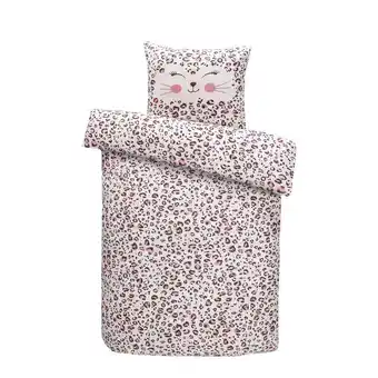 Leen Bakker Comfort dekbedovertrek Mikki - roze - 140x200 cm aanbieding