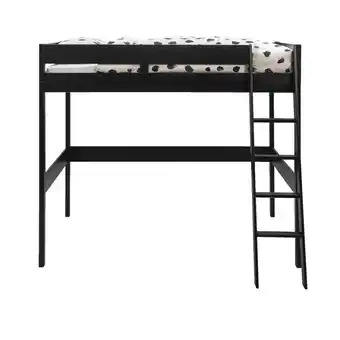 Leen Bakker Hoogslaper Santos - zwart - 175x130x200 cm aanbieding