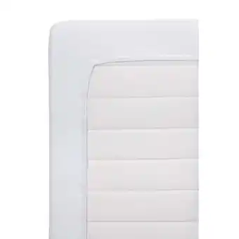 Leen Bakker Hoeslaken Jersey Netto - wit - 90x200 cm aanbieding