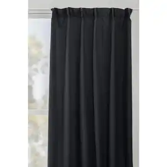 Leen Bakker Gordijn Julian - zwart - 140x280 cm (1 stuk) aanbieding