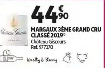 Auchan Margaux 3Eme Grand Cru Classe 2019 aanbieding