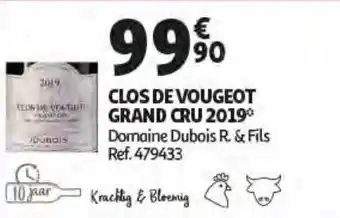 Auchan Clos De Vougeot Grand Cru 2019 aanbieding