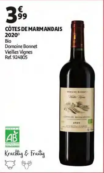Auchan Cotes De Marmandais 2020 aanbieding