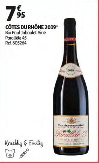 Auchan Cotes Du Rhone 2019 aanbieding