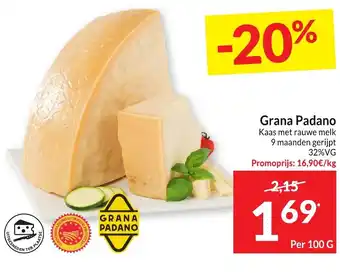 Intermarché Grana Padano 100g aanbieding