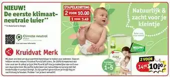 Kruidvat Klimaatneutrale luier aanbieding