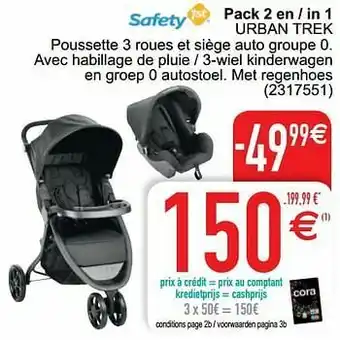 Pack 2 en - in 1 urban trek