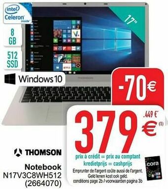 Cora Thomson notebook n17v3c8wh512 aanbieding