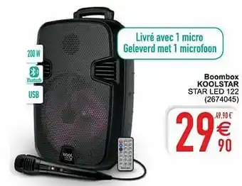 Cora Boombox koolstar star led 122 aanbieding