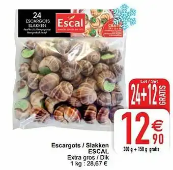 Cora Escargots - slakken escal aanbieding