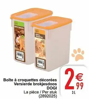 Cora Boîte à croquettes décorées versierde brokjesdoos dogi aanbieding