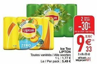 Cora Ice tea lipton aanbieding