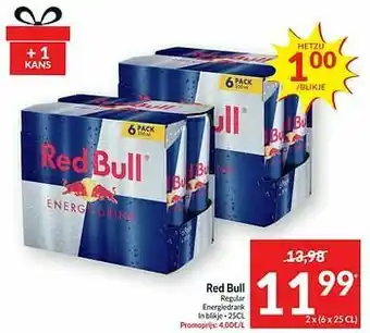 Intermarché Red bull regular energiedrank aanbieding