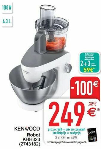 Cora Kenwood robot khh323 aanbieding