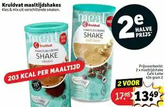 Kruidvat Maaltijdshake café latte aanbieding