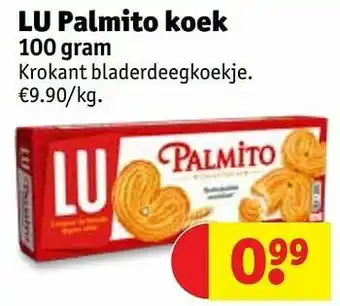 Kruidvat Lu palmito koek aanbieding