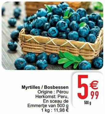 Myrtilles - bosbessen