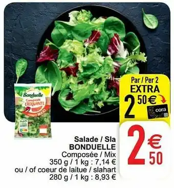 Cora Salade - sla bonduelle aanbieding