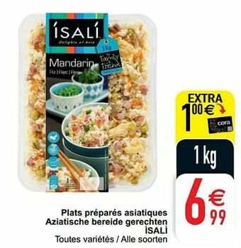 Cora Plats préparés asiatiques aziatische bereide gerechten isali aanbieding