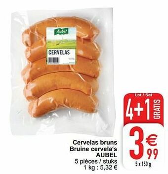 Cora Cervelas bruns bruine cervela‘s aubel aanbieding