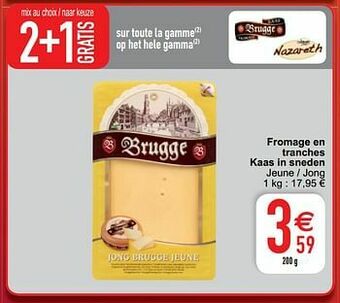 Cora Fromage en tranches kaas in sneden aanbieding
