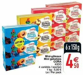 Cora Mini-gâteaux mini gebakjes cora kido aanbieding