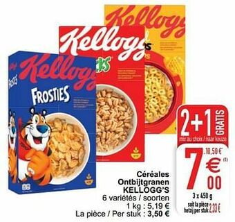 Cora Céréales ontbijtgranen kellogg’s aanbieding