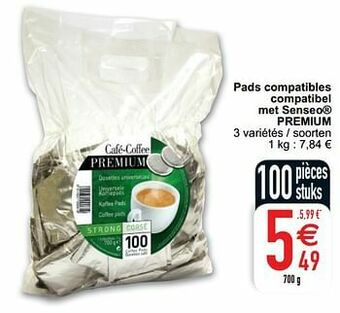 Cora Pads compatibles compatibel met senseo premium aanbieding