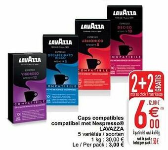 Cora Caps compatibles compatibel met nespresso lavazza aanbieding