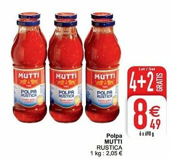 Cora Polpa mutti rustica aanbieding