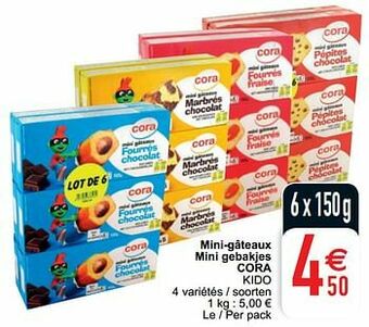 Cora Mini-gâteaux mini gebakjes cora kido aanbieding