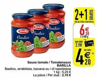 Sauce tomate - tomatensaus barilla