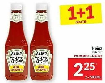 Intermarché Heinz ketchup aanbieding