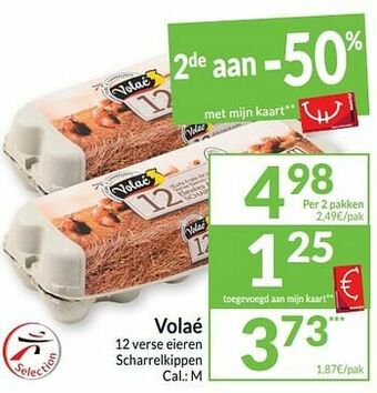 Intermarché Volaé 12 verse eieren scharrelkippen aanbieding