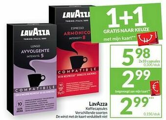 Intermarché Lavazza koffiecapsules aanbieding