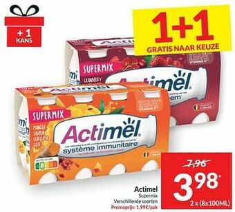 Intermarché Actimel supermix aanbieding