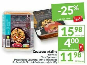 Intermarché Couscous of tajine boubasud aanbieding