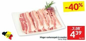 Intermarché Mager varkensspek in sneden aanbieding