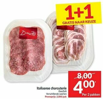 Intermarché Italiaanse charcuterie donzelli aanbieding