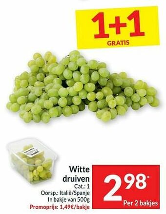 Intermarché Witte druiven aanbieding