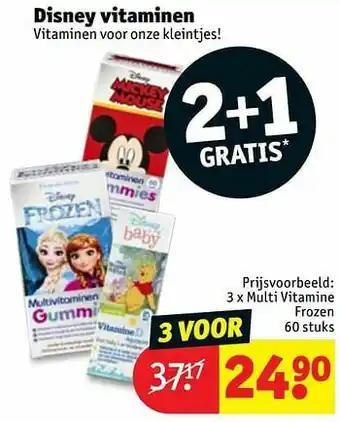 Kruidvat Multi vitamine frozen aanbieding