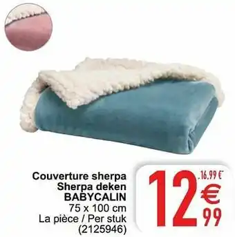 Cora Couverture sherpa sherpa deken babycalin aanbieding