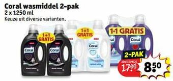 Kruidvat Coral wasmiddel aanbieding