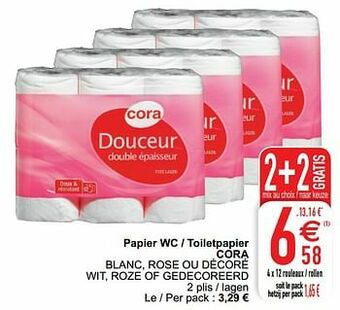 Cora Papier wc - toiletpapier cora aanbieding