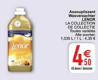 Cora Assouplissant wasverzachter lenor la collection de collectie aanbieding